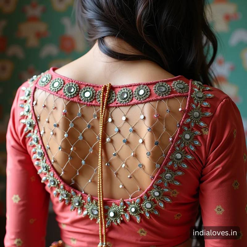 traditional blouse back neck designs images25