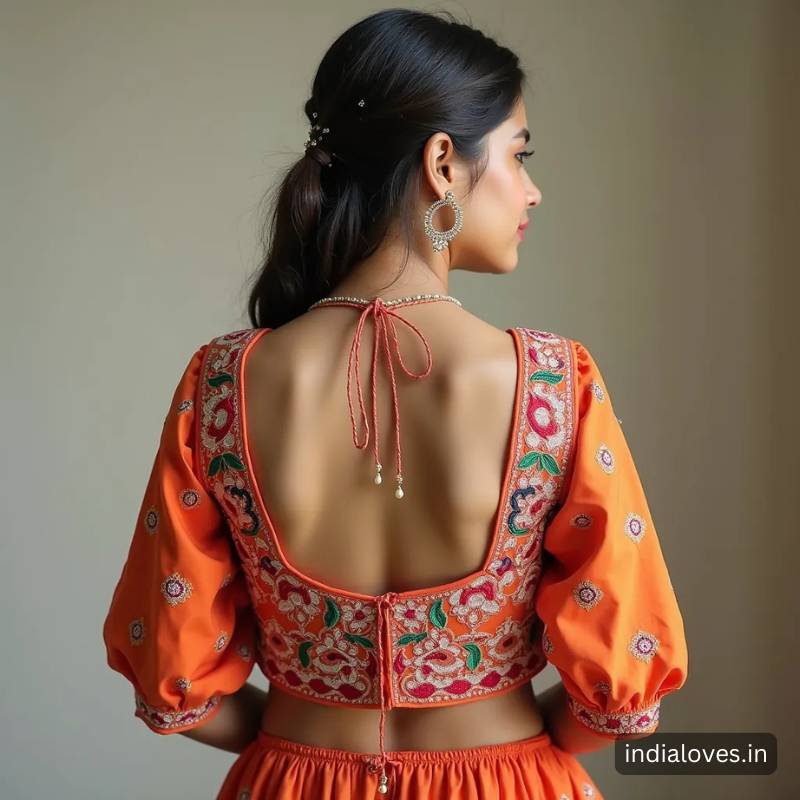 traditional blouse back neck designs images4