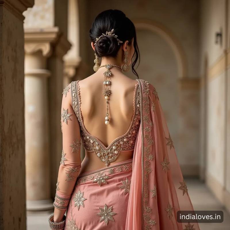 traditional blouse back neck designs images5