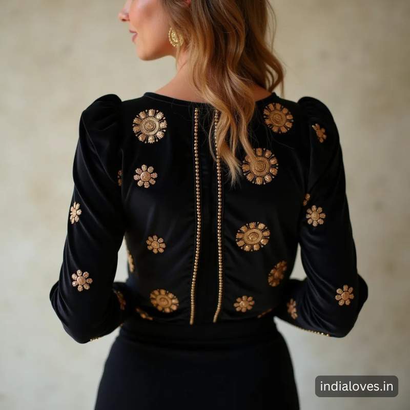 traditional blouse back neck designs